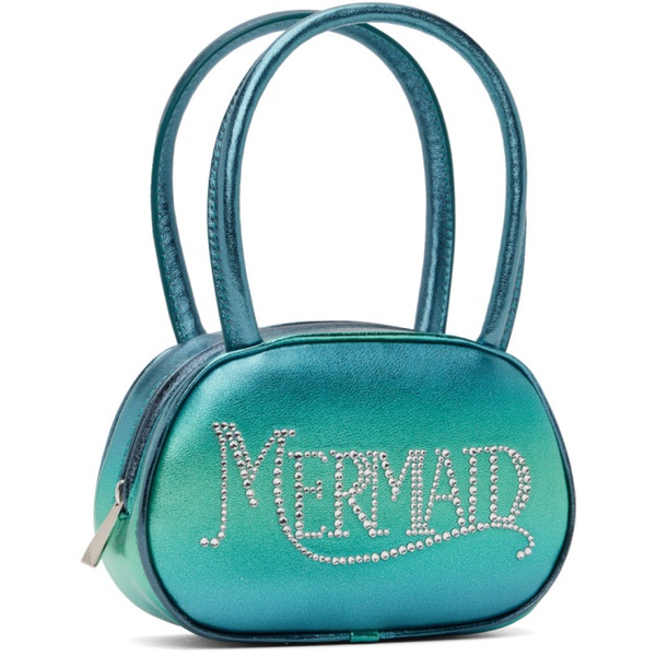  아미나 무아디 Amina Muaddi Blue Superamini Mermaid Bag 232415F046006
