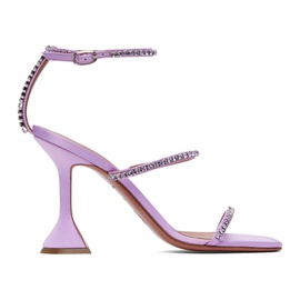 아미나 무아디 Amina Muaddi Purple Gilda Heeled Sandals 242415F125016