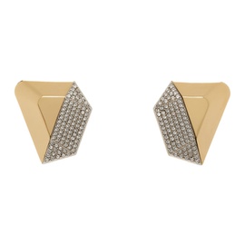 아미나 무아디 Amina Muaddi Gold & Silver Giselle Earrings 242415F022013