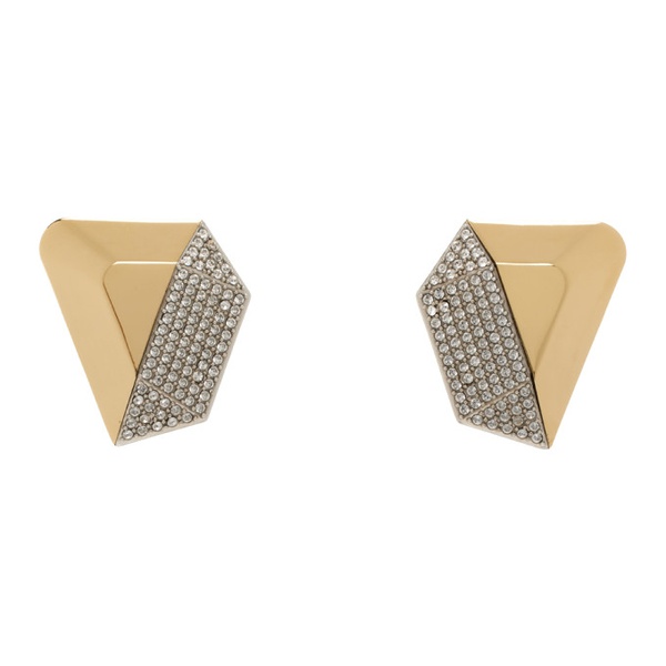  아미나 무아디 Amina Muaddi Gold & Silver Giselle Earrings 242415F022013