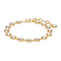 아미나 무아디 Amina Muaddi Gold Iris Anklet 242415F020001