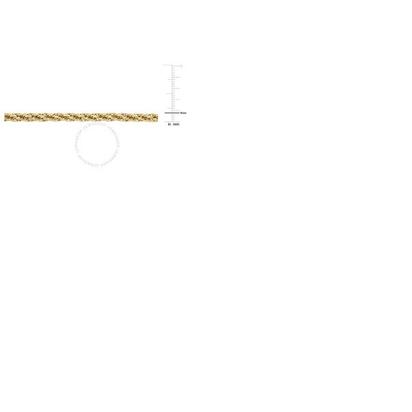  A모우 MOUR 4mm Infinity Rope Chain Bracelet In 14K Yellow Gold, 7.5 In JMS010511