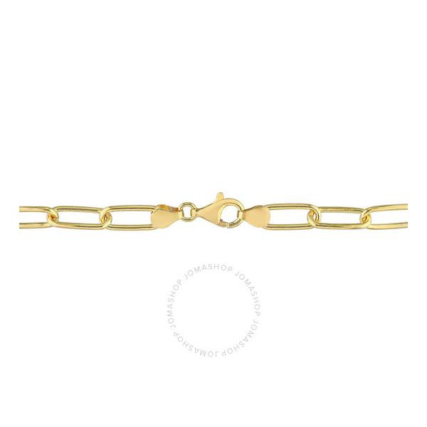  A모우 MOUR 6mm Paperclip Chain Bracelet In Yellow Plated Sterling Silver, 7.5 In JMS008720