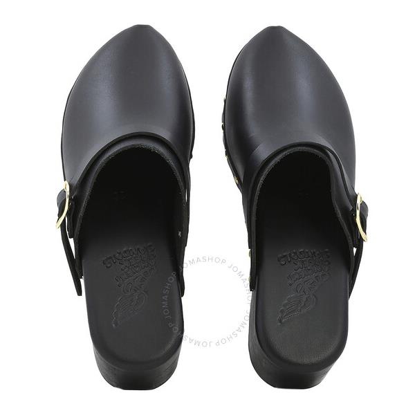  에인션트 그릭 샌들 Ancient Greek Sandals Ladies Black Classic Closed Studded Clogs 10943-1051-00039