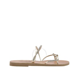 에인션트 그릭 샌들 Ancient Greek Sandals Ladies Platinum/Silver Fantasia Flat Sandals 11635-1116-PLATINUM/SILVER