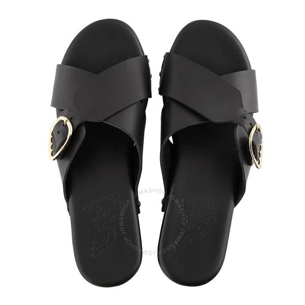  에인션트 그릭 샌들 Ancient Greek Sandals Ladies Black Marilisa Clogs 10952-1051-00039