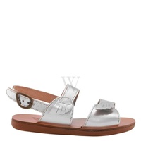 에인션트 그릭 샌들 Ancient Greek Sandals Kids Silver Iliada Open-Toe Sandals 11051 1051 00479
