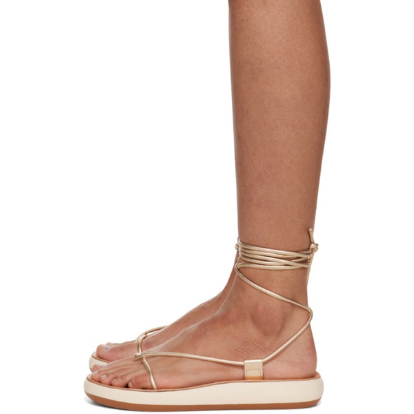  에인션트 그릭 샌들 Ancient Greek Sandals Gold Diakopes Comfort Sandals 241674F124080