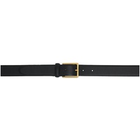 Andersons Black Grained Leather Belt 242176F001016