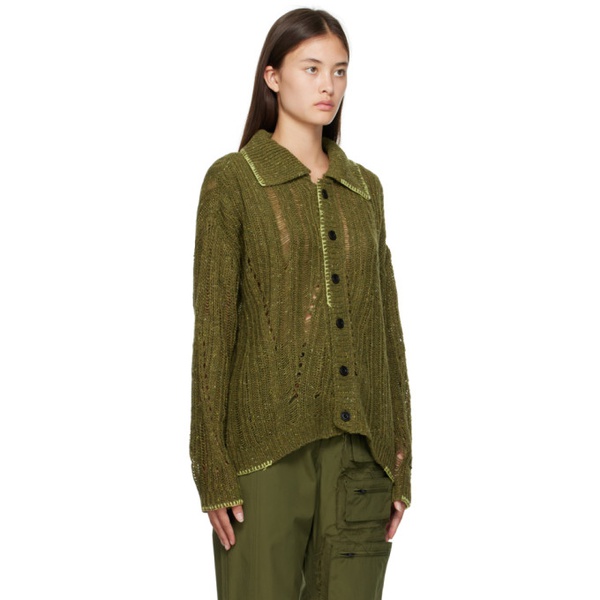  앤더슨벨 Andersson Bell Khaki Nep Cardigan 232375F095007