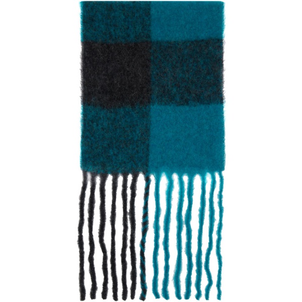  앤더슨벨 Andersson Bell Blue & Black Billy Scarf 232375F028000