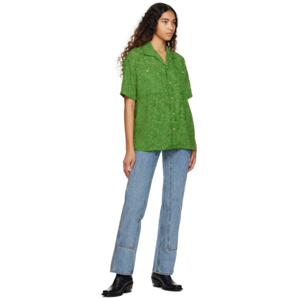  앤더슨벨 Andersson Bell Green Bali Shirt 231375F109003