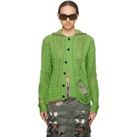 앤더슨벨 Andersson Bell Green Sauvage Cardigan 241375F095006