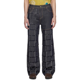 앤더슨벨 Andersson Bell Indigo New Patchwork Jeans 241375M186005