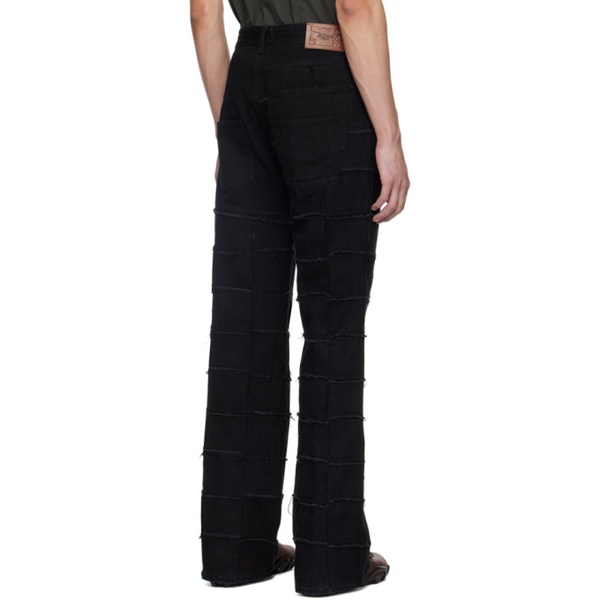  앤더슨벨 Andersson Bell Black New Patchwork Jeans 241375M186001