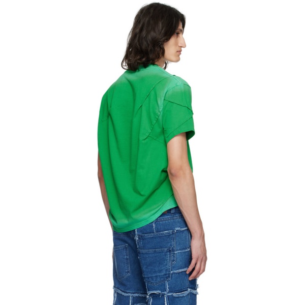  앤더슨벨 Andersson Bell Green Mardro Gradient T-Shirt 241375M213002