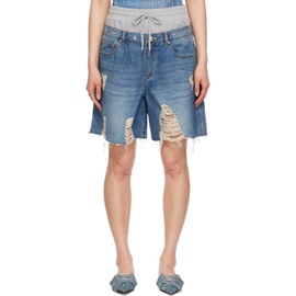 앤더슨벨 Andersson Bell Blue Denny Denim Shorts 241375F088001