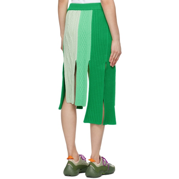  앤더슨벨 Andersson Bell Green Paola Midi Skirt 231375F092003
