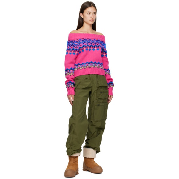  앤더슨벨 Andersson Bell Pink Tako Nordic Sweater 232375F096014