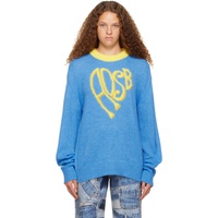 앤더슨벨 Andersson Bell Blue Heart Sweater 232375F096012