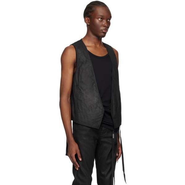  앤드윌 미스터 Ann Demeulemeester Black Jacob Waistcoat 231378M185003