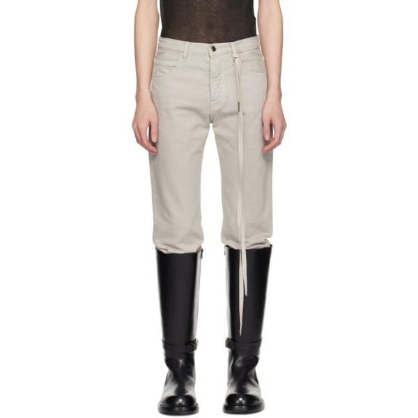  앤드윌 미스터 Ann Demeulemeester Beige Govaart Jeans 241378M186008