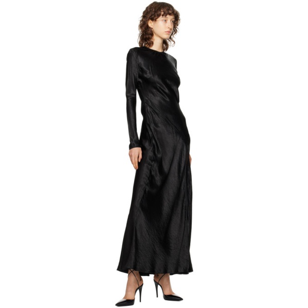  Anna October Black Lulu Maxi Dress 232200F055011