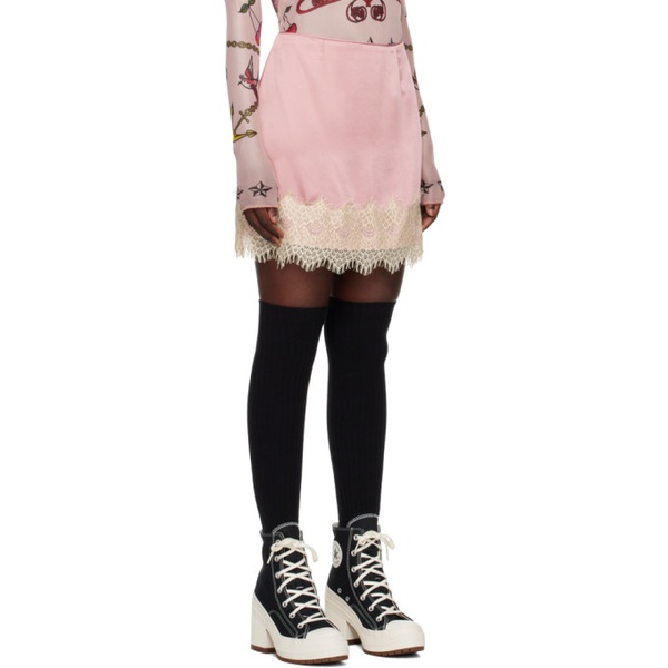  안나수이 Anna Sui Pink Soiree Miniskirt 232894F090002