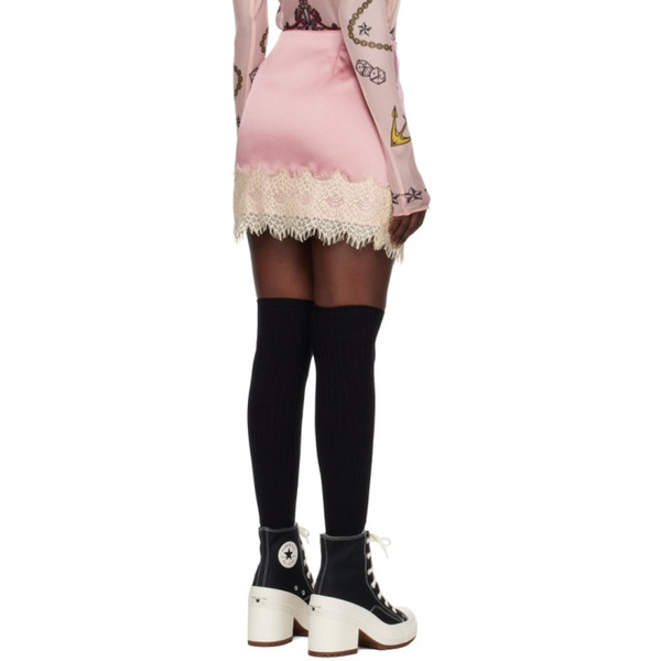  안나수이 Anna Sui Pink Soiree Miniskirt 232894F090002