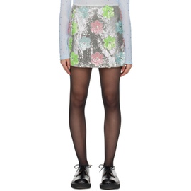 안나수이 Anna Sui Multicolor Sequinned Miniskirt 241894F090005