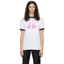 안나수이 Anna Sui SSENSE Exclusive White Mushroom Foil T-Shirt 231894M213001