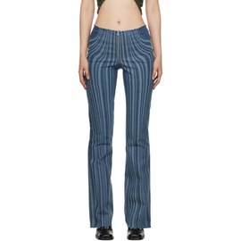 Anne Isabella Blue Striped Jeans 222986F069002