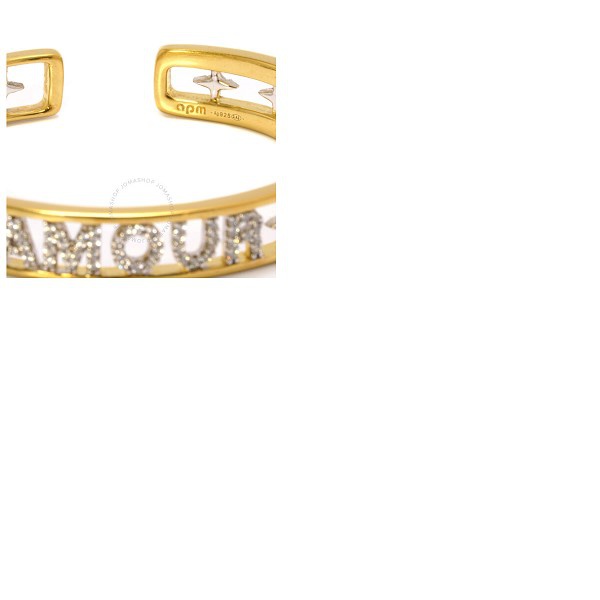  Apm Monaco Ladies A모우 MOUR Love Open Cuff Bracelet AB3621XRH