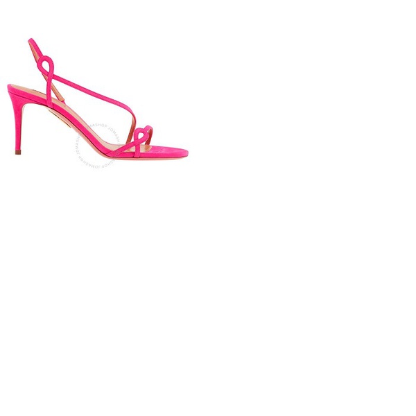  Aquazzura Serpentine 75 Sandals In Pink STNMIDS0-FSU-EXP