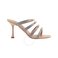 Aquazzura Ladies New Nude Tali 85 Bow Detail Sandals TILMIDS0-NSU-NND