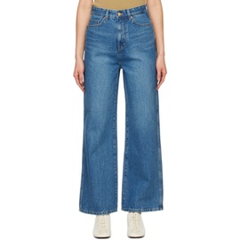 아치 더 Arch The Blue Wide Straight Jeans 231373F069003