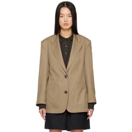 아치 더 Arch The Beige Oversized Blazer 231373F057003