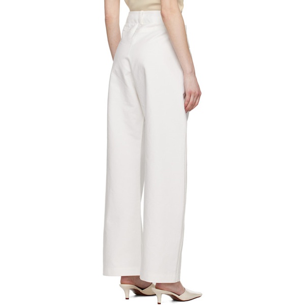  아치 더 Arch The White Relaxed-Fit Trousers 231373F087020