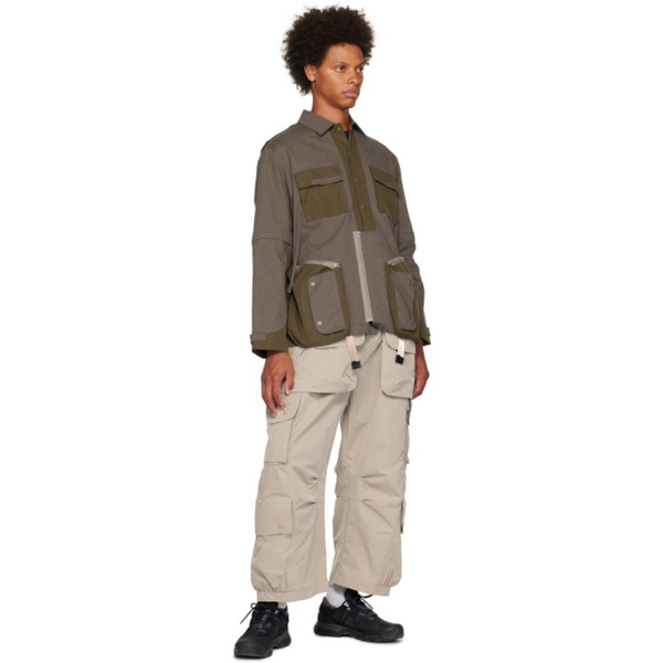  Archival Reinvent Beige Belted Cargo Pants 232701M188011