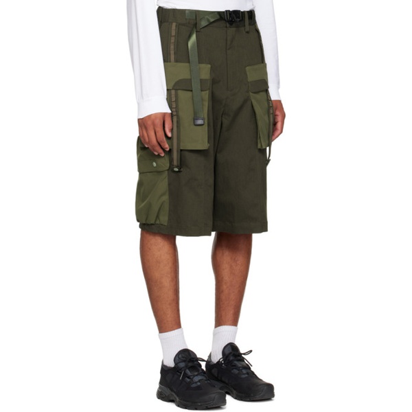  Archival Reinvent Green Belted Shorts 232701M193001