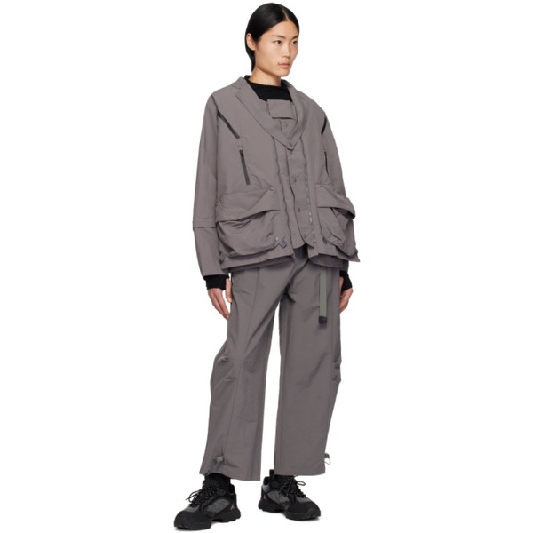  Archival Reinvent Gray Layered Jacket 241701M180005