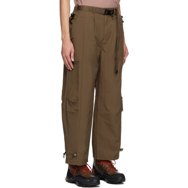  Archival Reinvent Brown Multi Pockets Cargo Pants 241701M188002