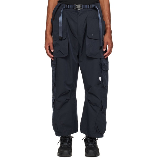  Archival Reinvent Navy Belted Cargo Pants 232701M188009
