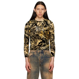 에리즈 Aries Yellow Juicy Couture 에디트 Edition Graphic Long Sleeve T-Shirt 231136M213020