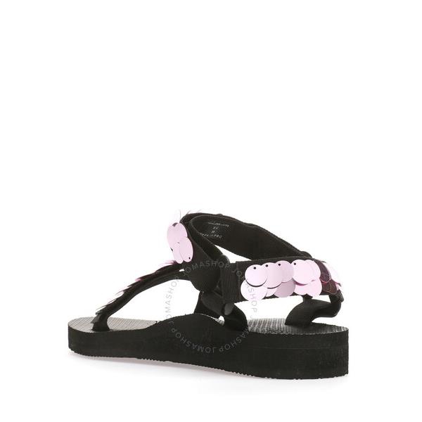  Arizona Love Pink Trekky Sequins Flat Sandals S23TKPSEQ