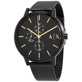 Armani Exchange MEN'S Cayde Chronograph Stainless Steel Mesh Black Dial Watch AX2716