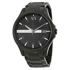 Armani Exchange MEN'S Classic Black IP SS and Dial Black IP SS AX2104