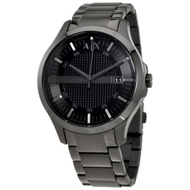 Armani Exchange MEN'S Hampton Stainless Steel Black Dial Watch AX7101