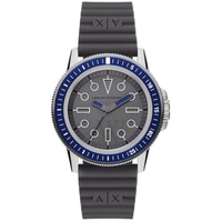 Armani Exchange MEN'S Classic Rubber Grey Dial Watch AX1862