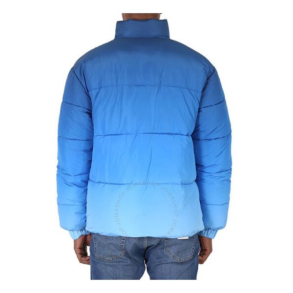  Arte Antwerp Mens Blue Joey Regular-Fit Degrade Puffer Jacket AW22-034J-BLUE